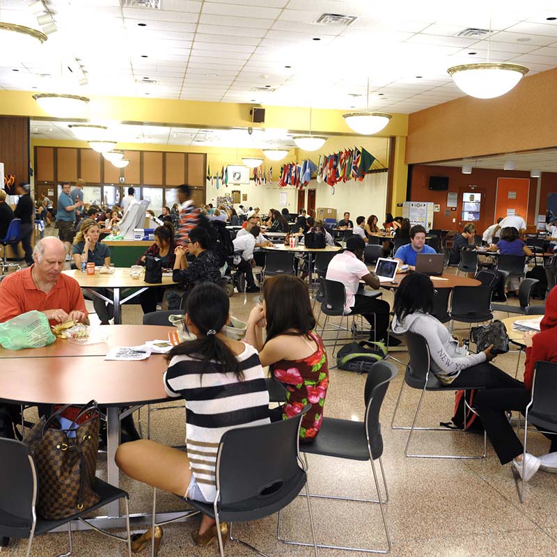 Students inside of Cooper