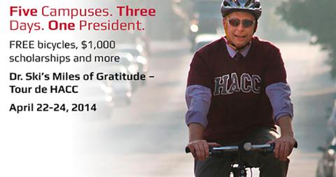 HACC Says Thank You through a Bicycle Tour and Week-Long ReDISCOVER College Event